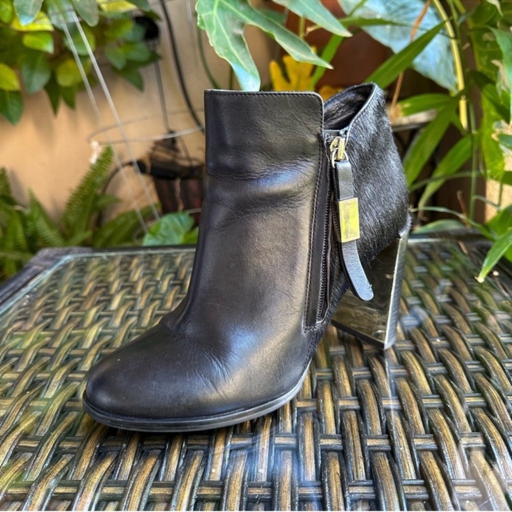 SEE BY CHLOE calf hair ankle boots